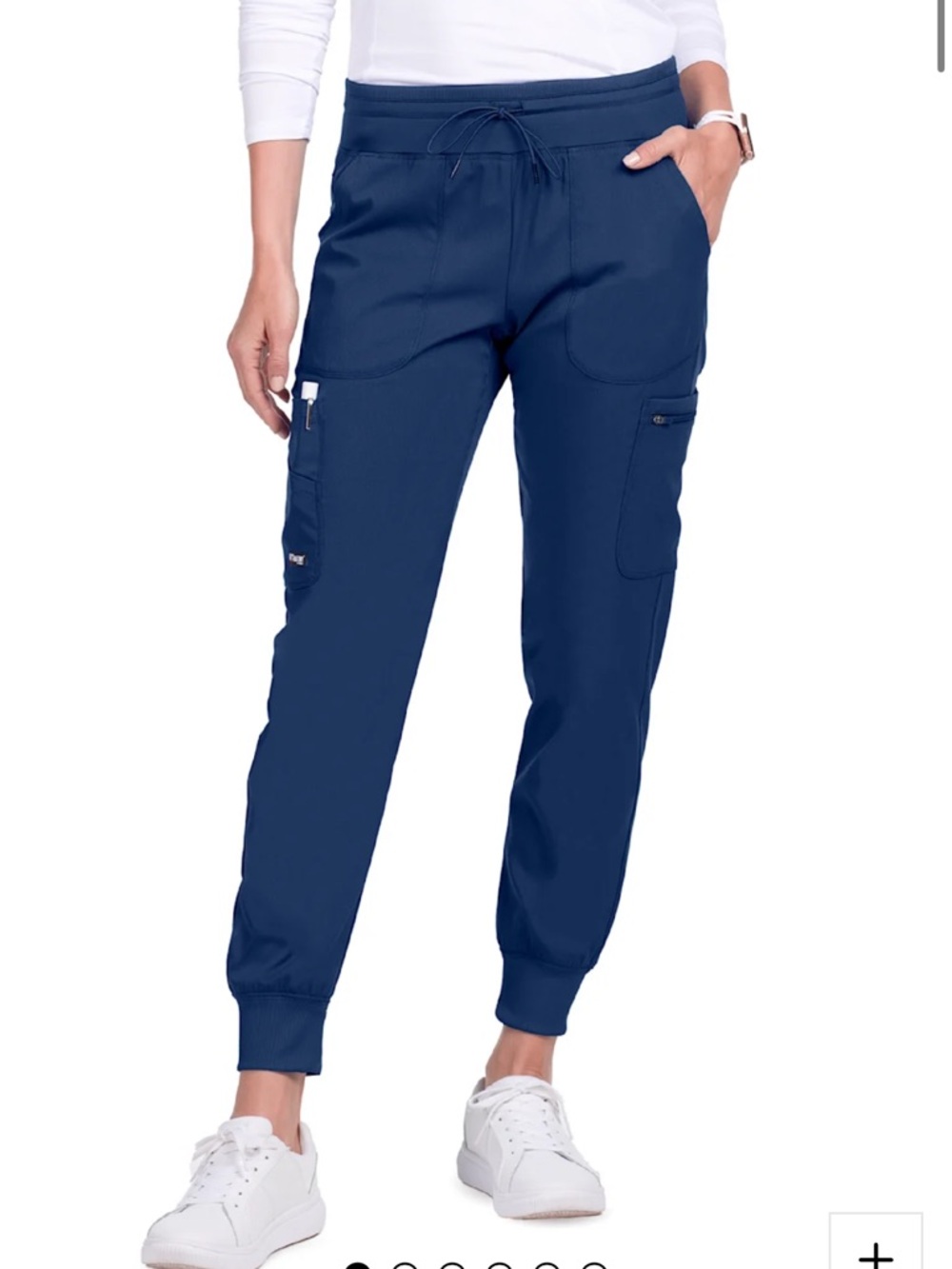 Grey's Anatomy Navy Drawstring Cargo Jogger Pants
